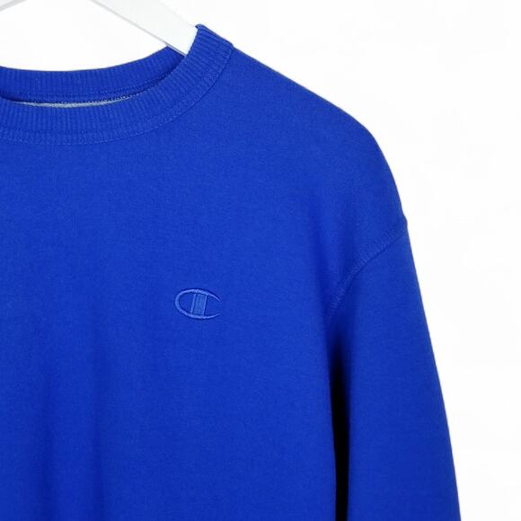 CHAMPION AUTHENTIC 50/50 Pullover Cobalt Blue Sweatshirt - Medium - Picture 3 of 8